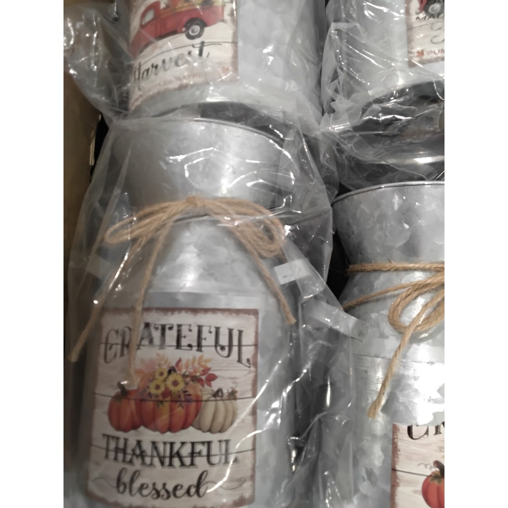 Farmhouse Fall Decor Bundle – 12 Galvanized Buckets - Picture 3 of 11